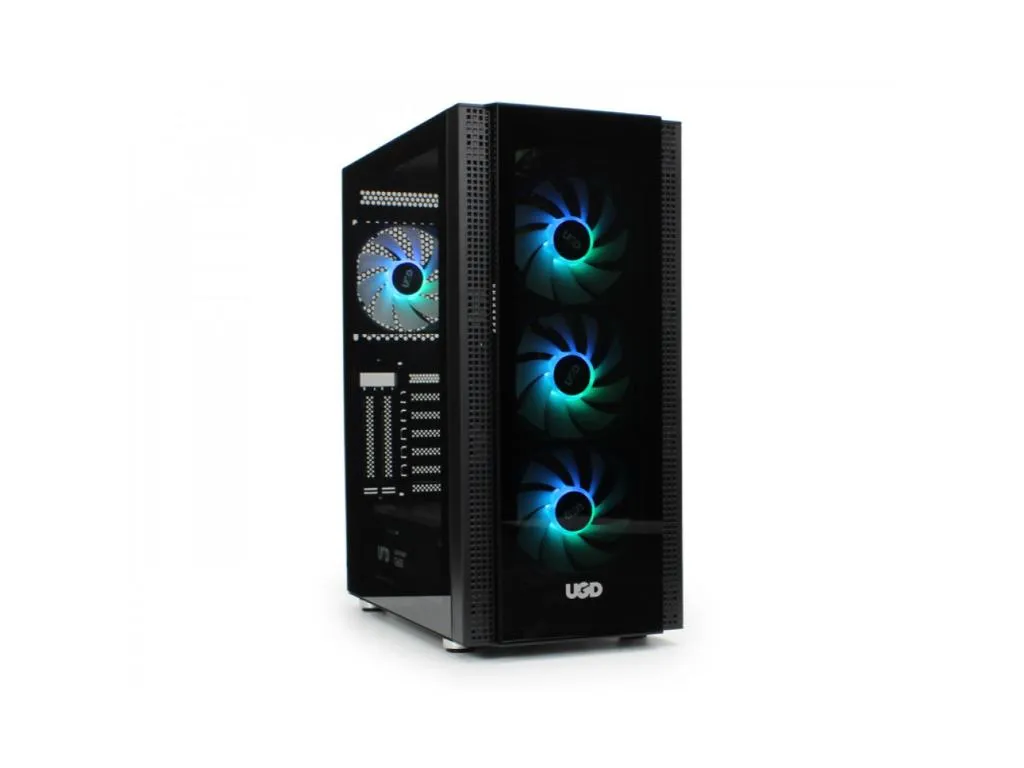 Kucište UGD Nexus 3517 Midi Tower/ATX/Micro-ATX/DTX/Mini-ITX/kaljeno staklo/bez napajanja/crna Slika 1